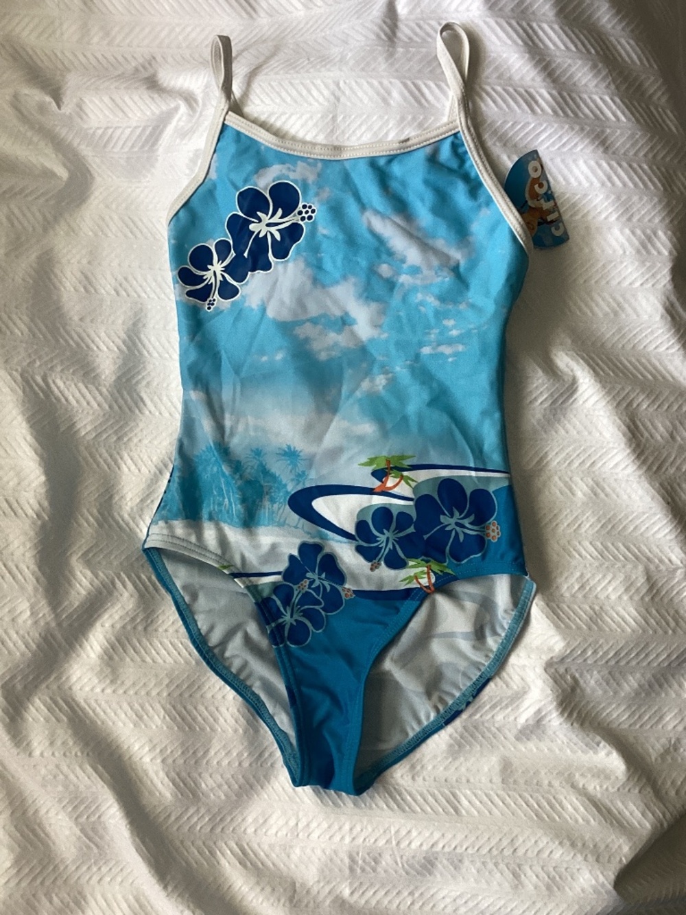 Circo Tropical Hawaiian 1 Piece swimsuit Girls Small 5/6 Swimwear NEW